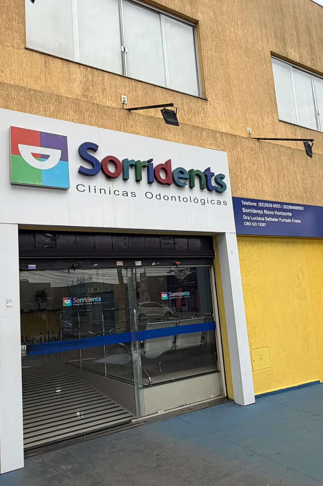 Fachada da Sorridents Novo Horizonte, Av. César Lattes, 584