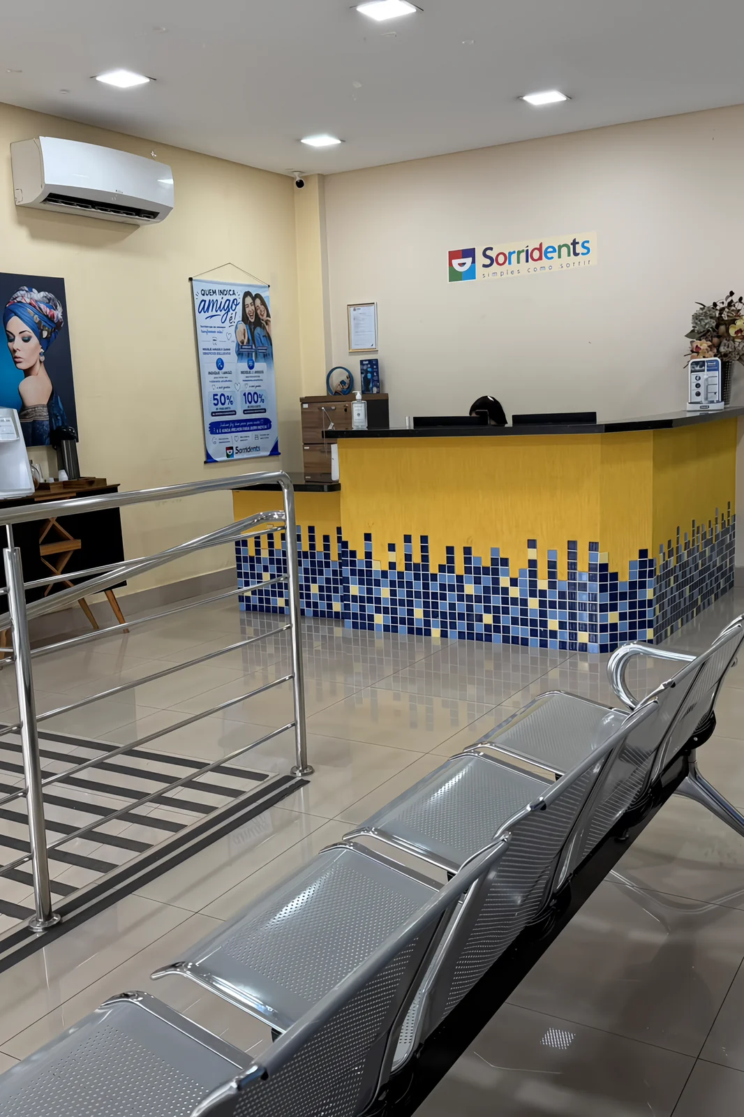 Sala de espera da Sorridents Novo Horizonte
